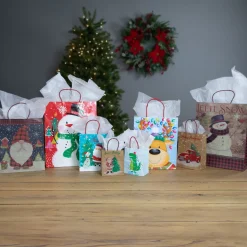 Gift Accessories*Northlight 20-Count Assorted Paper Christmas Themed Gift Bags