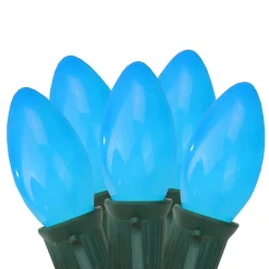 Northlight 25-Count Blue C9 Christmas Light Set, 24Ft Green Wire
