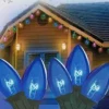Northlight 25-Count Blue C7 Christmas Light Set, 24Ft Green Wire