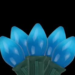 Northlight 25-Count Blue C7 Opaque Christmas Light Set, 24Ft Green Wire