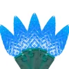 Northlight 70-Count Blue Faceted Led C6 Christmas Light Set - 23Ft Green Wire
