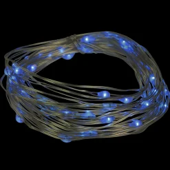 Northlight 50-Count Blue Led Micro Fairy Christmas Lights - 16Ft, Copper Wire