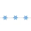 Northlight 20-Count Blue Snowflake Led Christmas Fairy Lights, 6Ft Copper Wire