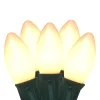 Northlight 25-Count Clear And White Opaque C9 Christmas Light Set, 24Ft Green Wire