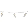 Lights*Northlight 15-Count Clear Clothes Pin Photo Holding Led String Lights - 6.5Ft, Warm White