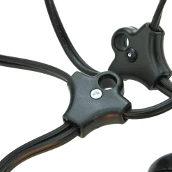 Sienna 15-Count Clear Commercial Grade Adjustable Drop Length E17 A Shape Patio Lights, 21Ft Black Wire