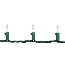 Northlight 35-Count Clear Mini Christmas Light Set, 7Ft Green Wire