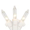 Northlight 100-Count Clear Mini Christmas Light Set, 20.25Ft White Wire