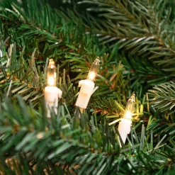 Northlight 100-Count Clear Mini Christmas Light Set, 20.25Ft White Wire