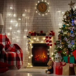 Northlight 300-Count Clear Mini Christmas Light Set, 61Ft White Wire