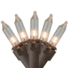 Brite Star 300-Count Clear Mini Christmas Light Set, 68Ft Brown Wire