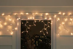Northlight 150-Count Clear Mini Icicle Christmas String Lights - 8.75 Ft White Wire