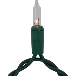 Northlight 300-Count Clear Mini Icicle Christmas Lights, 9 Ft Green Wire