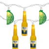 Northlight 10-Count Corona Extra Beer Bottle And Lime Summer Patio Lights - 9Ft White Wire