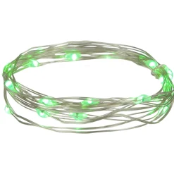 Northlight 20-Count Green Led Micro Fairy Christmas Lights - 6Ft, Copper Wire