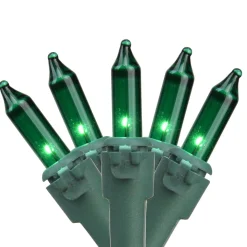 Northlight 35-Count Green Mini Christmas Light Set, 7Ft Green Wire