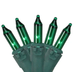 Northlight 150-Count Green Mini Incandescent Net Style Christmas Lights - 6Ft Green Wire