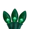 Northlight 25-Count Green Transparent C9 Christmas Light Set, 25Ft Green Wire