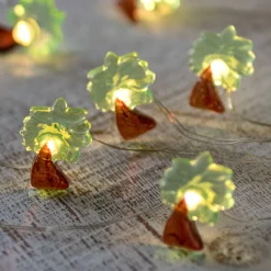 Northlight 10-Count Led Green And Brown Palm Tree Fairy Lights - Warm White