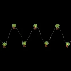 Northlight 10-Count Led Green And Brown Palm Tree Fairy Lights - Warm White