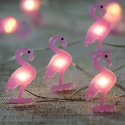 Northlight 10-Count Led Lighted Flamingo Fairy Lights - Warm White