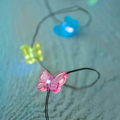 Darice 10-Count Led Multi-Color Pastel Butterfly Fairy Lights - Warm White