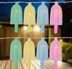 Northlight 10-Count Led Pastel Ice Pop String Lights