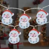 Northlight 10-Count Led Santa Claus Christmas Fairy Lights, 4Ft, Copper Wire