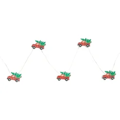 Northlight 20-Count Led Truck Hauling Tree Micro Christmas Light Set, 6Ft, Silver Wire