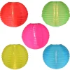 Sienna 5-Count Multi-Color C7 Lantern Garden Patio Light Set, 9Ft White Wire