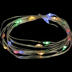 Northlight 20-Count Multi-Color Led Micro Fairy Christmas Lights - 6Ft, Copper Wire