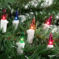 Northlight 50-Count Multi-Color Mini Christmas Light Set, 10Ft White Wire