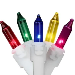 Merry and Light 300-Count Multi-Color Mini Icicle Christmas Light Set - 8.2Ft White Wire