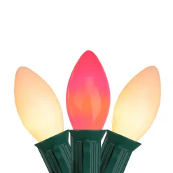 Northlight 25-Count Opaque Red And White C9 Christmas Lights - 24 Ft. Green Wire