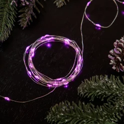 Northlight 20-Count Pink Led Micro Fairy Christmas Lights - 6Ft, Copper Wire
