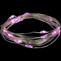 Northlight 20-Count Pink Led Micro Fairy Christmas Lights - 6Ft, Copper Wire