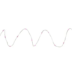 Northlight 50-Count Pink Led Micro Fairy Christmas Lights - 16Ft, Copper Wire