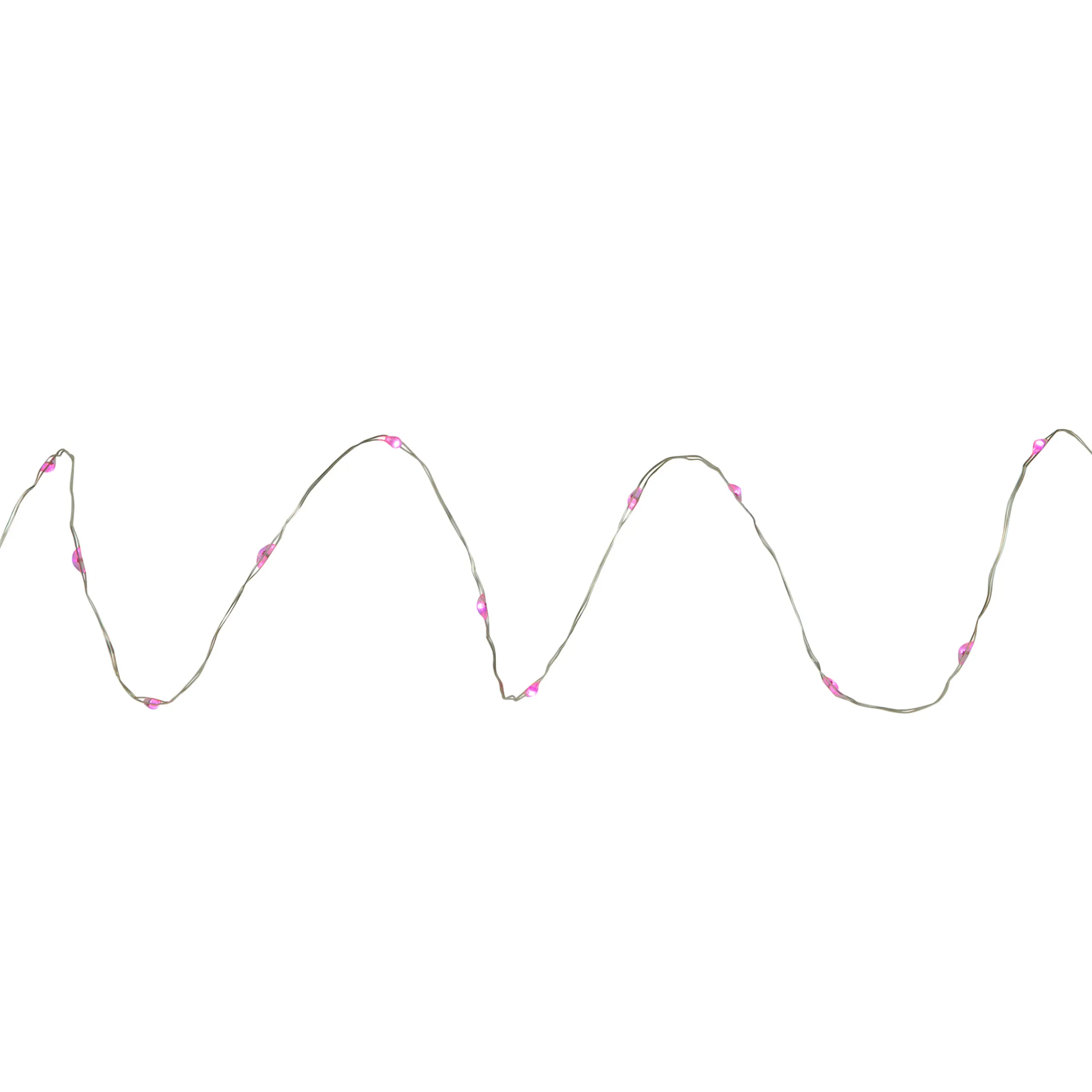 Northlight 50-Count Pink Led Micro Fairy Christmas Lights - 16Ft, Copper Wire