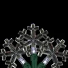 Northlight 20-Count Pure White Led Snowflake Christmas Light Set, 4.5Ft Green Wire