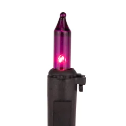 Northlight 35-Count Purple Mini Christmas Lights, 7Ft Black Wire