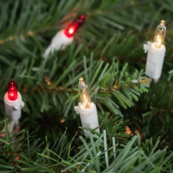 Northlight 100-Count Red And Clear Mini Christmas Light Set, 20.25Ft White Wire