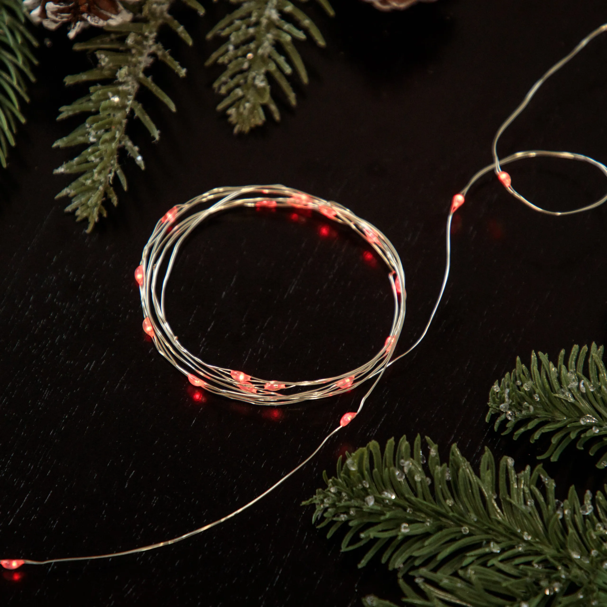 Northlight 50-Count Red Led Micro Fairy Christmas Lights - 16Ft, Copper Wire