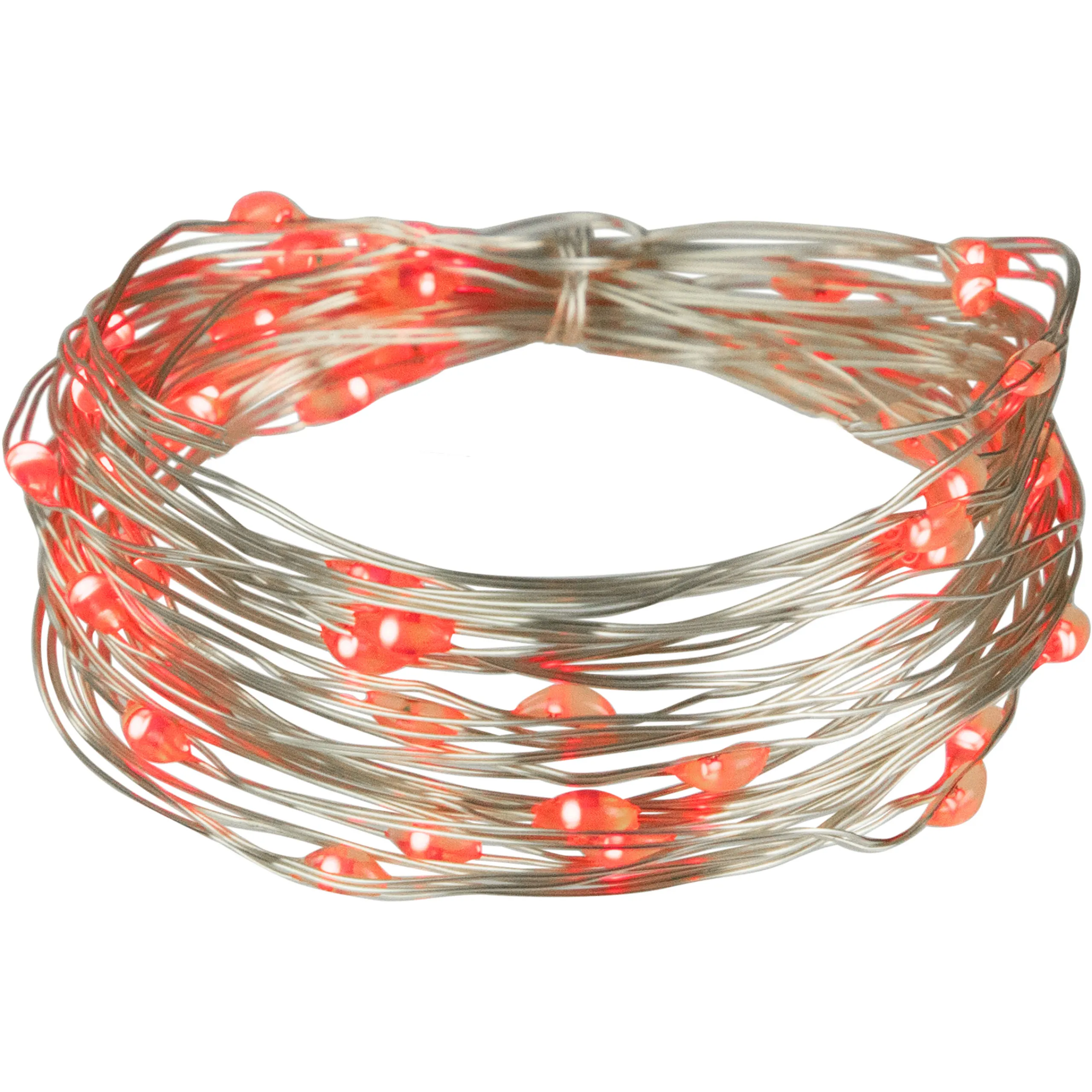 Northlight 50-Count Red Led Micro Fairy Christmas Lights - 16Ft, Copper Wire