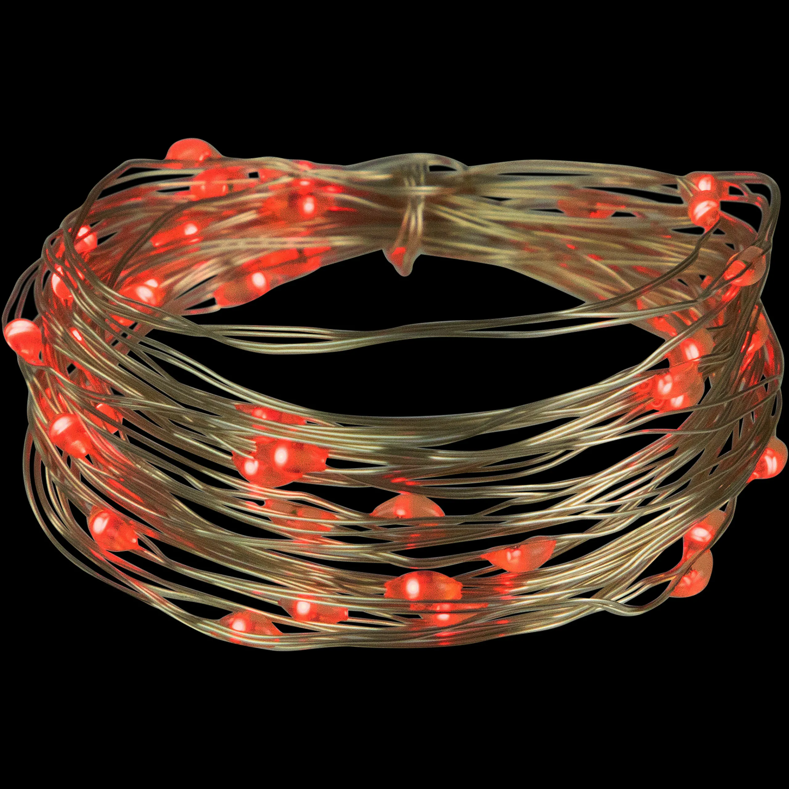Northlight 50-Count Red Led Micro Fairy Christmas Lights - 16Ft, Copper Wire