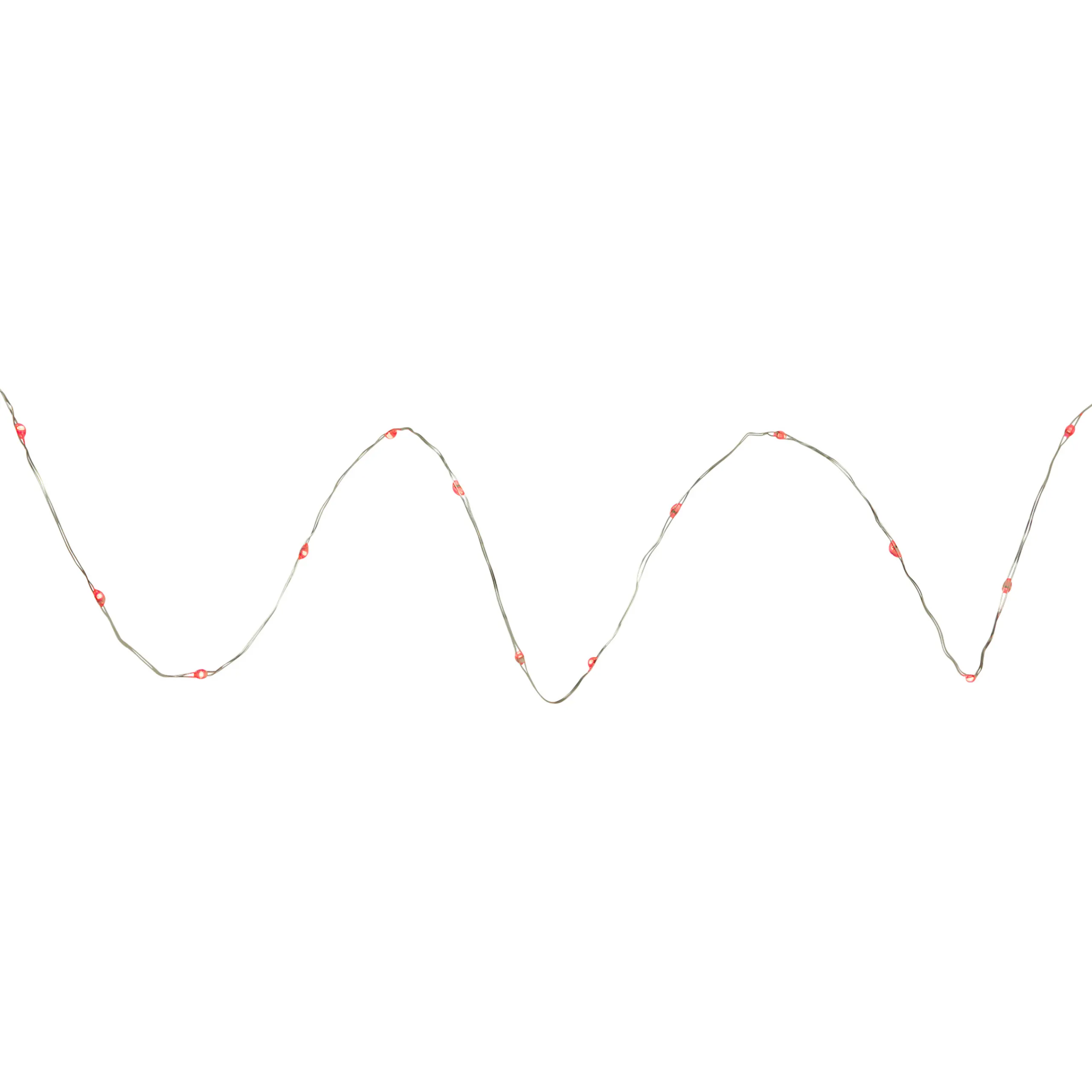 Northlight 50-Count Red Led Micro Fairy Christmas Lights - 16Ft, Copper Wire