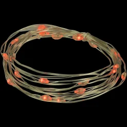 Northlight 20-Count Red Led Micro Fairy Christmas Lights - 6Ft, Copper Wire