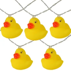Northlight 10-Count Yellow Rubber Ducky Led String Lights