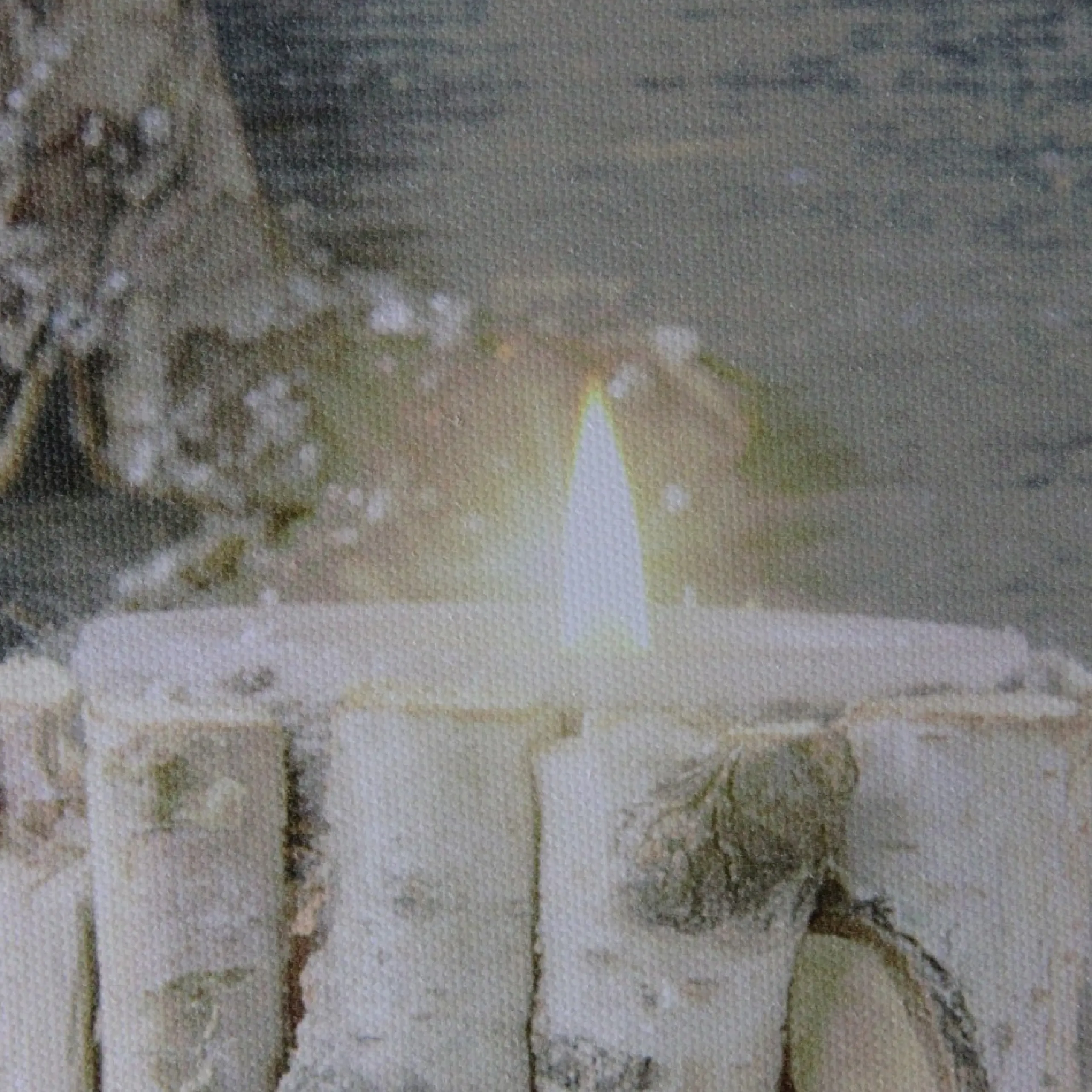 Wall & Door Decorations*Northlight Country Rustic Winter Christmas Led Lighted Canvas Wall Art 23.5" X 15.5"