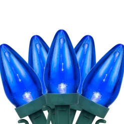 Northlight 25Ct Blue Led C7 Christmas Lights - 17Ft Green Wire