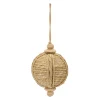 Melrose Finials>6Ct Brown Woven Jute Rope Christmas Onion Ornaments 5"
